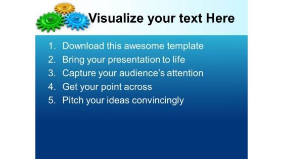 Gears Process Gearwheels PowerPoint Templates And PowerPoint Themes 0512