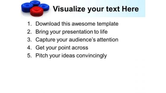 Gears Process Leadership PowerPoint Templates And PowerPoint Themes 0512