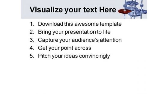 Gears Symbol PowerPoint Template 0810
