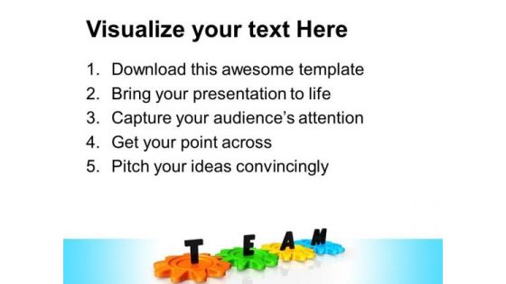 Gears Team Industrial PowerPoint Templates And PowerPoint Themes 0312