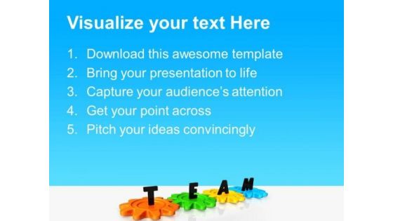 Gears Team Industrial PowerPoint Templates And PowerPoint Themes 0312