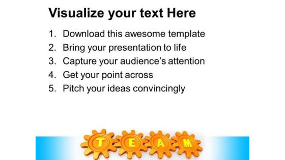 Gears Team Industrial PowerPoint Templates And PowerPoint Themes 0412
