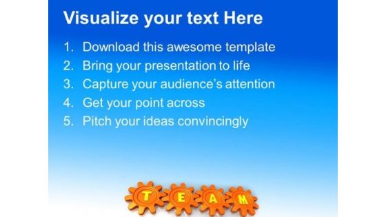 Gears Team Symbol PowerPoint Templates And PowerPoint Themes 0512