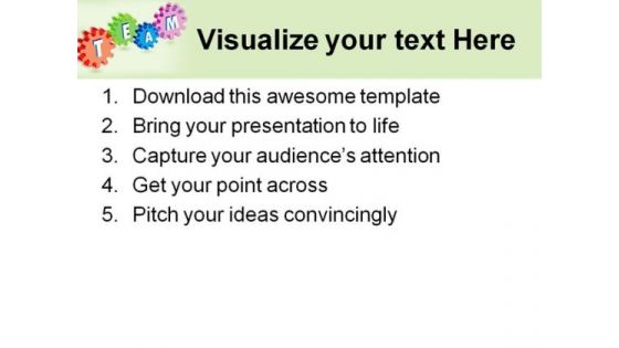 Gears With Teamwork Metaphor PowerPoint Themes And PowerPoint Slides 0211
