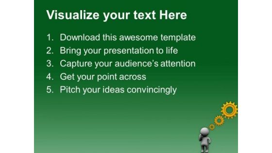 Generate Geared Ideas For Business Progress PowerPoint Templates Ppt Backgrounds For Slides 0713