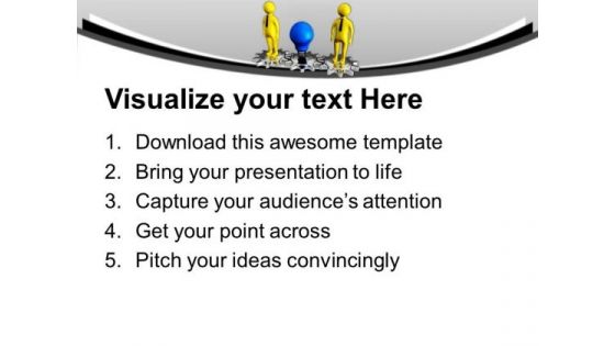 Generate New Business And Process Gear Ideas PowerPoint Templates Ppt Backgrounds For Slides 0613