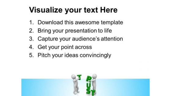Generating Trust Is Difficult PowerPoint Templates Ppt Backgrounds For Slides 0713