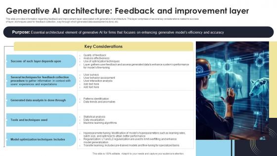 Generative AI Architecture Feedback And Improvement How Generative AI Tools Work AI SS V