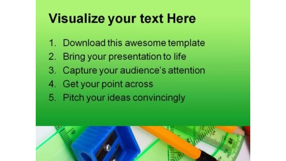 Geometry Education PowerPoint Template 0810