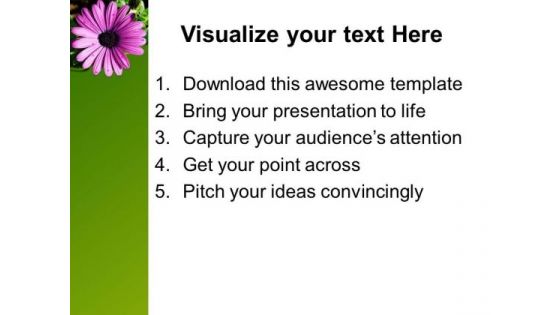 Gerbera Flower Nature PowerPoint Templates And PowerPoint Themes 0512
