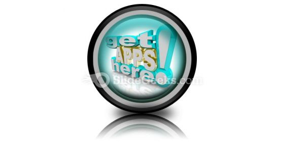 Get Apps Here PowerPoint Icon Cc