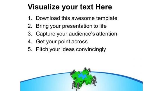 Get Best Solution With Team Effort PowerPoint Templates Ppt Backgrounds For Slides 0713