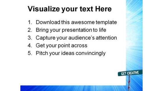 Get Creative Metaphor PowerPoint Templates And PowerPoint Backgrounds 0911