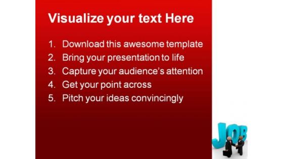 Get Job Business PowerPoint Backgrounds And Templates 1210