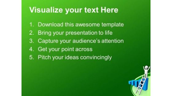 Get Right Ladder To Find Winner Position PowerPoint Templates Ppt Backgrounds For Slides 0713