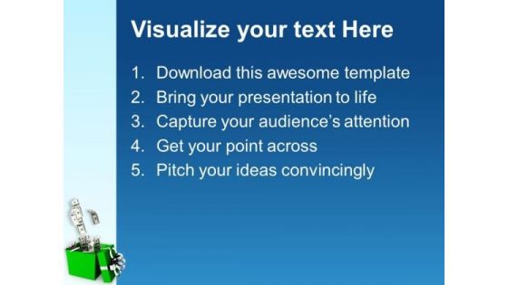 Get The Money As A Gift PowerPoint Templates Ppt Backgrounds For Slides 0513