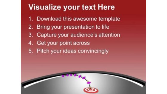 Get The Target On Time PowerPoint Templates Ppt Backgrounds For Slides 0613