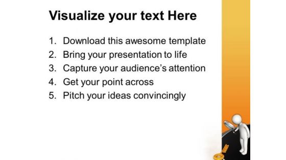 Getting Success Key For Business Is Important PowerPoint Templates Ppt Backgrounds For Slides 0713
