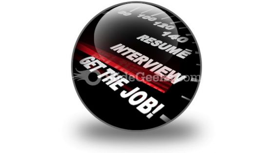 Getting The Job PowerPoint Icon C Getting The Job PowerPoint Icon C