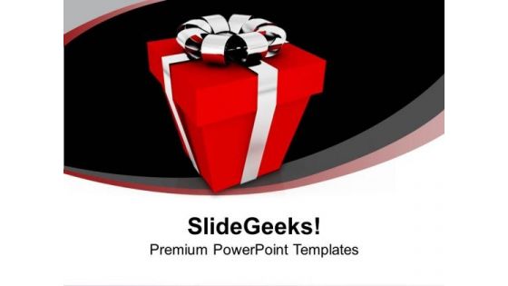 Gift Box Celebration Holidays PowerPoint Templates Ppt Backgrounds For Slides 1112