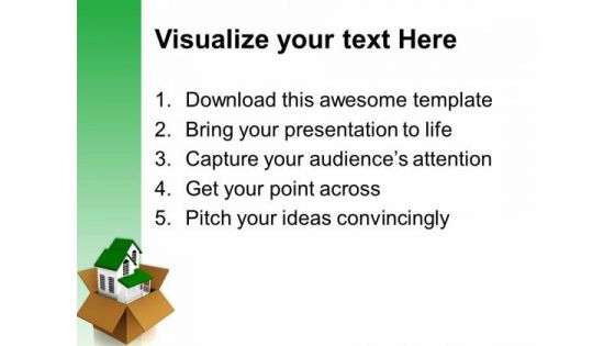 Gifting A House Real Estate PowerPoint Templates And PowerPoint Themes 0812