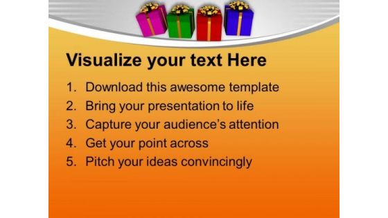 Gifts For Beautiful Occasion PowerPoint Templates Ppt Backgrounds For Slides 0313