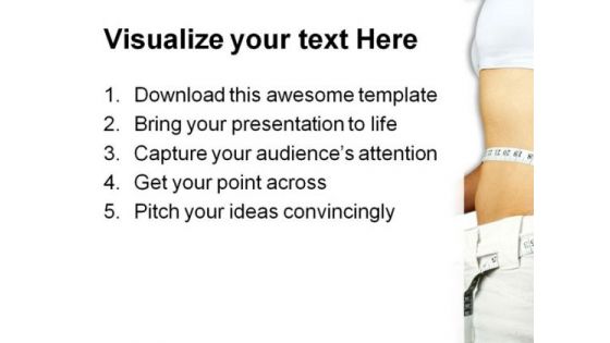 Girl Loss Weight Health PowerPoint Themes And PowerPoint Slides 0711