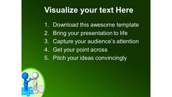Give High Five For Business Success PowerPoint Templates Ppt Backgrounds For Slides 0613