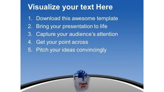 Give Thank You Gift PowerPoint Templates Ppt Backgrounds For Slides 0413
