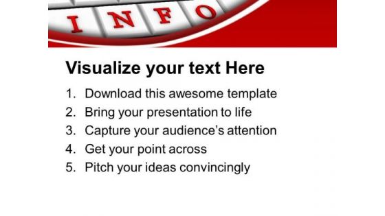Give The Info For Business Relation PowerPoint Templates Ppt Backgrounds For Slides 0613
