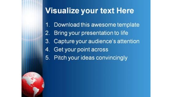 Global Abstract Business PowerPoint Template 0810