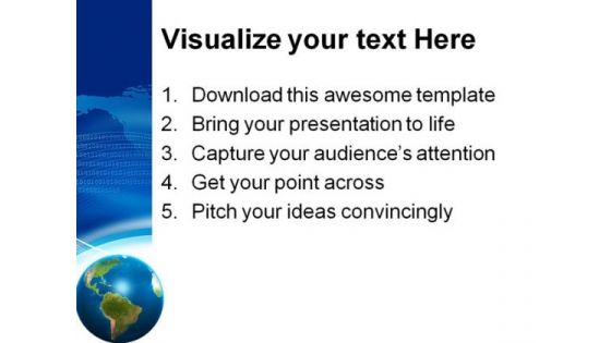 Global Abstract Business PowerPoint Template 0910