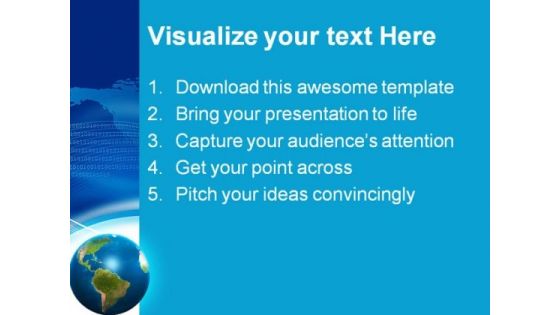 Global Abstract Business PowerPoint Template 0910