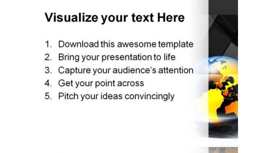 Global Blocks Business PowerPoint Template 1110