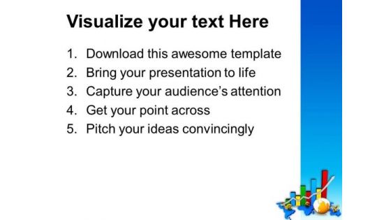 Global Business Growth Display By Bar Graph PowerPoint Templates Ppt Backgrounds For Slides 0513