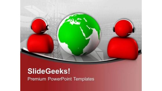 Global Communication And Information Concept PowerPoint Templates Ppt Backgrounds For Slides 0313