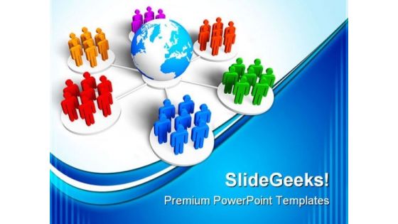 Global Communication Business PowerPoint Templates And PowerPoint Backgrounds 0311