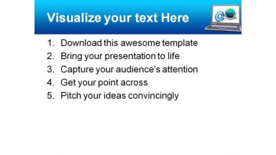 Global Communication Computer PowerPoint Templates And PowerPoint Backgrounds 0311