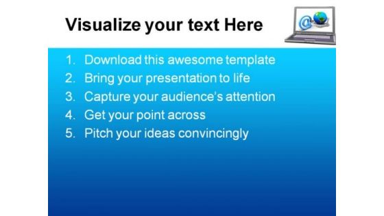 Global Communication Computer PowerPoint Templates And PowerPoint Backgrounds 0311