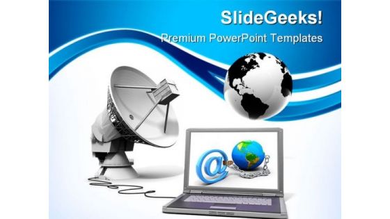 Global Communication Internet PowerPoint Templates And PowerPoint Backgrounds 0411
