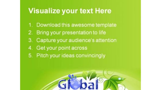 Global Concept Earth PowerPoint Templates And PowerPoint Backgrounds 0411