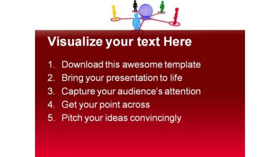 Global Connection Communication PowerPoint Templates And PowerPoint Backgrounds 0611