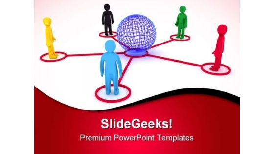 Global Connection Communication PowerPoint Templates And PowerPoint Backgrounds 0611