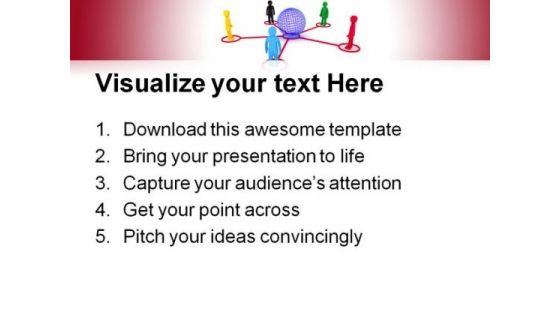 Global Connection Communication PowerPoint Themes And PowerPoint Slides 0611
