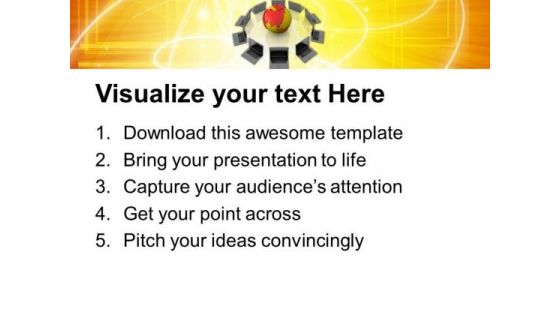 Global Connectivity With Internet PowerPoint Templates Ppt Backgrounds For Slides 0613