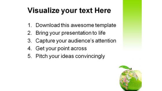 Global Consumption Globe PowerPoint Templates And PowerPoint Backgrounds 0311