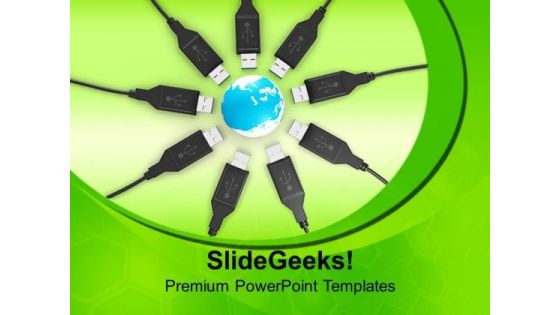 Global Data Transfer PowerPoint Templates Ppt Backgrounds For Slides 0813