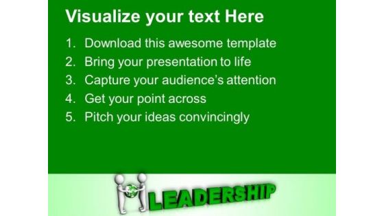 Global Dealing With 2 Leaders In Business PowerPoint Templates Ppt Backgrounds For Slides 0413