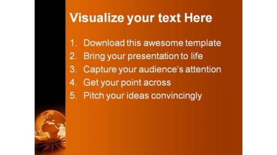 Global Directions Business PowerPoint Template 1010