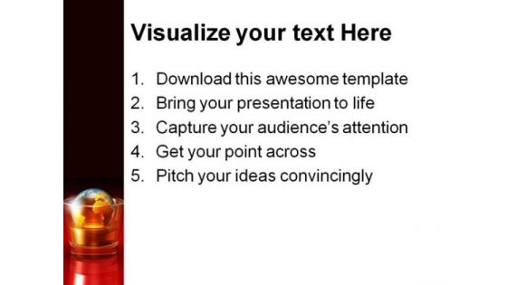 Global Earth PowerPoint Template 0810